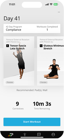 Before: Athletes landed straight into workouts