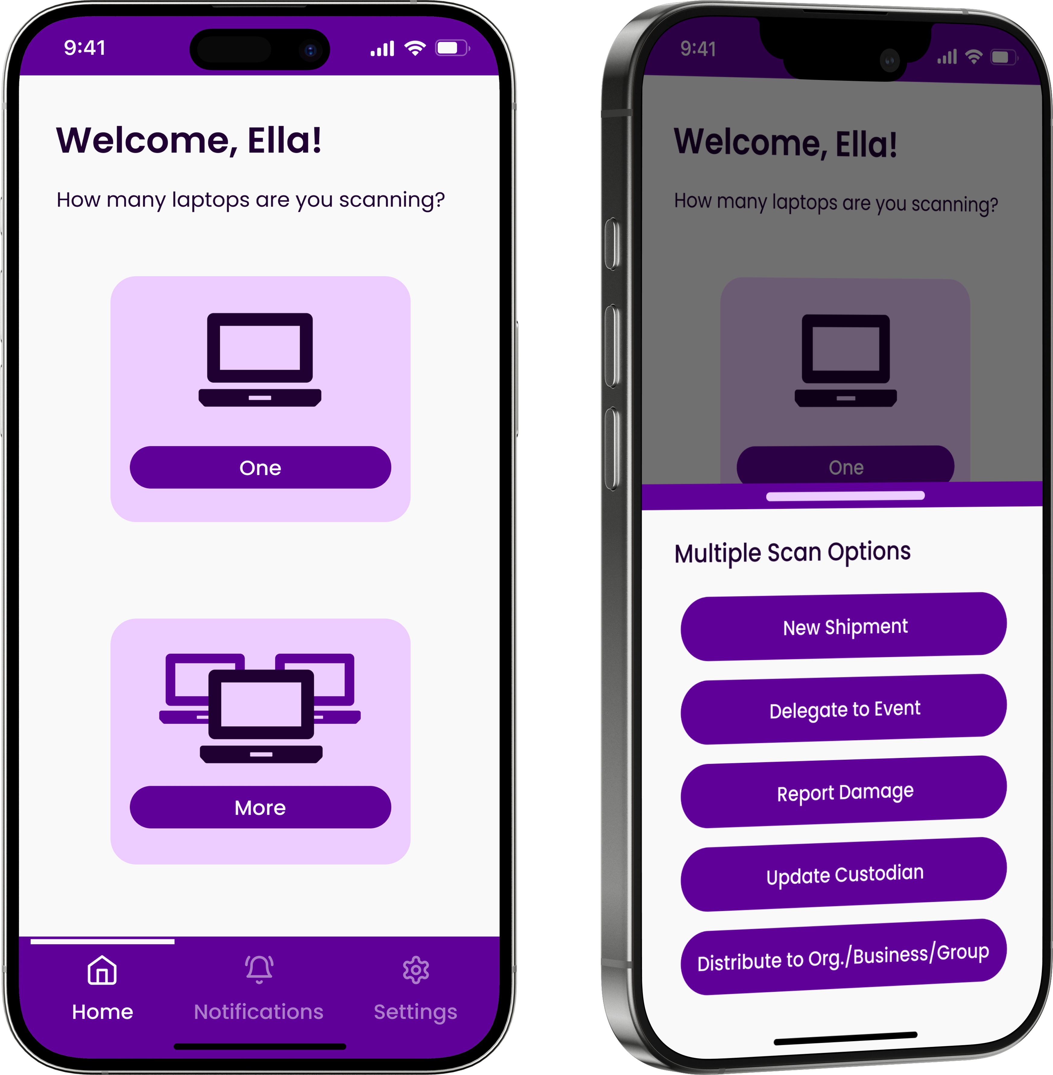 LA County scanning app homepage